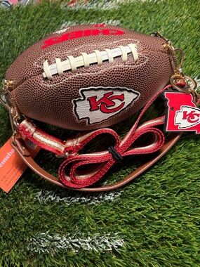 KC Chiefs Football Crossbody Bag - Red